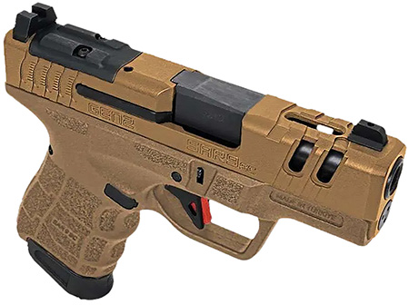 [810075873672] SAR USA SAR9SCG2BR SAR9 SC Gen2 Sub-Compact Frame 9mm Luger 15+1 3.30" Black Steel Barrel, Bronze Cerakote Ported/Serrated Steel Slide, Bronze Polymer Frame  &  Grip