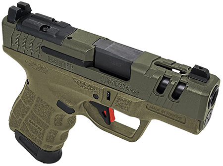 [810075873597] SAR USA SAR9SCG2OD SAR9 SC Gen2 Sub-Compact Frame 9mm Luger 15+1 3.30" Black Steel Barrel, OD Green Cerakote Ported/Serrated Steel Slide, OD Green Polymer Frame  &  Grip