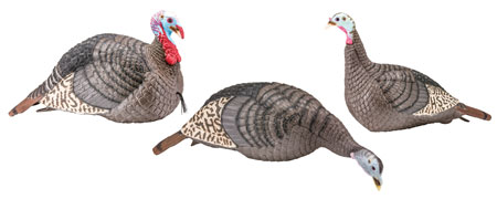 [021291000159] HS Strut 100006 Strut-Lite Flock Wild Turkey Species Multi Color Synthetic 3 Per Pack