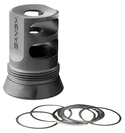 [810171221346] Banish(silencer Central) 4673 Muzzle Brake  Banish 30 Gold/46 5/8x24