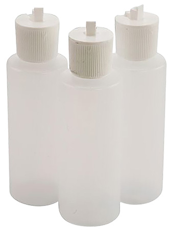 [661120976240] Tipton 197624 Flip Top Solvent Bottles 4 oz Plastic 3 Per Pkg