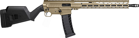 [840442500580] CMMG 94AC80FCT Dissent BR4 *CA Compliant 9mm Luger 10+1 16.10" Black Nitride Threaded Barrel, Coyote Tan Cerakote Picatinny Rail Aluminum Receiver, Magpul SGA Black Polymer Stock