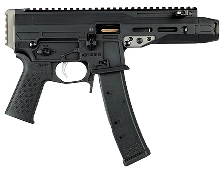 [850021104429] Nemo Arms MNG-9MM-C Mongoose  9mm Luger 35+1 5.80" Black Front Cap Compensator, Black Picatinny Rail Receiver, Black Grip, Ambidextrous