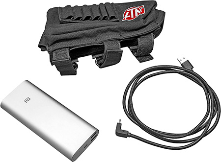 [658175118077] ATN ACMUBAT160 Extended Life Battery Kit  Silver 20,000 mAh