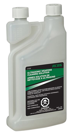 [076683870599] RCBS 87059 Ultrasonic Weapons Cleaning Solution Cleans Lubricates Protects 32 oz. Bottle