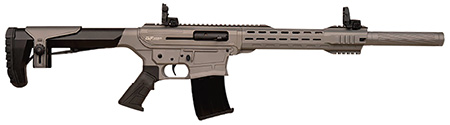 [643477863688] Gforce Arms GF251220TG GF25  12 Gauge Semi-Auto 3" 5+1 20" Tungsten Cerakote Threaded Barrel, Tungsten Cerakote Receiver, Black Synthetic Stock