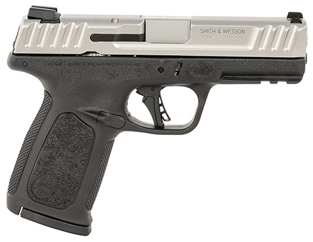 [022188898750] Smith  &  Wesson 13937 SD40 2.0 Compact Frame 40 S&W 10+1 4" Stainless Steel Barrel, Satin Serrated Stainless Steel Slide, Black Polymer Frame w/Picatinny Rail, Textured Grip