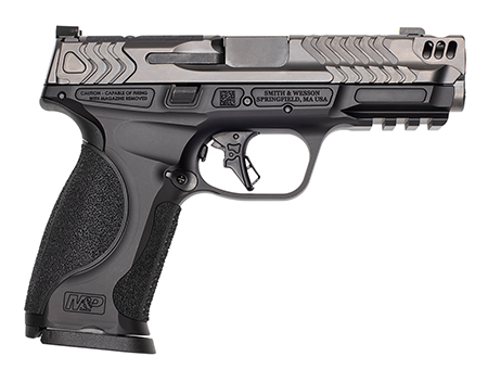 [022188895742] Smith  &  Wesson 13987 M & P M2.0 Metal Full Size Frame 9mm Luger 17+1 4.22" Black Armornite Stainless Steel Barrel Gray Armornite Optic Cut/Serrated Stainless Steel Slide Black Aluminum Black Polymer Gri