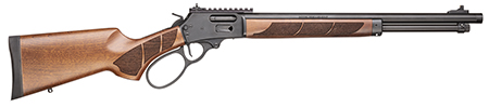 [022188898576] Smith  &  Wesson 13811 1854  45 Long 9+1 19.25" Black Armornite Threaded Barrel, Black Armornite Picatinny Rail Stainless Steel Receiver, Fixed Walnut w/Textured Grip Panels Stock, Large Loop