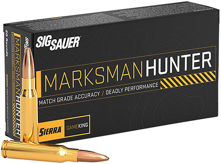 [798681704347] Sig Sauer E308GK16520 Marksman Hunter  308Win 165gr 20 Per Box/10 Case