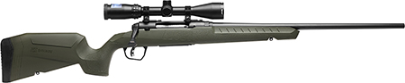 [011356321497] Savage Arms 32149 Axis 2 XP Combo 223 Rem 4+1 22" Black Sporter Barrel, Black Drilled  &  Tapped Steel Receiver, Fixed OD Green Synthetic Stock, Right Hand, Boresighted 3-9x40