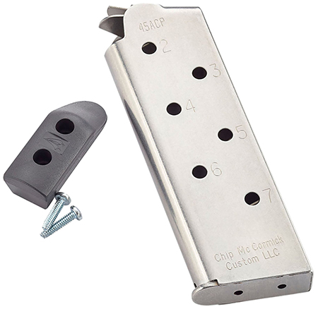 [705263141216] CMC Products 14121 Match Grade  7rd 45 ACP Fits 1911 Officer Stainless/Black