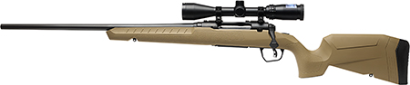 [011356321961] Savage Arms 32196 Axis 2 XP Combo 6.5 Creedmoor 4+1 22" Black Sporter Barrel, Black Drilled  &  Tapped Steel Receiver, Fixed Flat Dark Earth Synthetic Stock, Left Hand, Boresighted 3-9x40