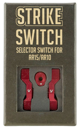 [708747545159] Strike ARSSSRED Strike Switch 60/90 Degree Red Aluminum AR-Platform Ambidextrous