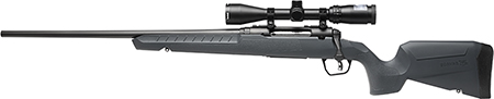 [011356322548] Savage Arms 32254 Axis 2 XP Combo Compact 308 Win 4+1 20" Matte Black Heavy Sporter Barrel  &  Drilled  &  Tapped Carbon Steel Receiver, Fixed Matte Gray Synthetic Stock, Left Hand, Boresighted 3-9x40mm