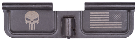 [815648020224] Spikes SED7005 Ejection Port Door Punisher and Flag AR-15 Black Phosphate Steel