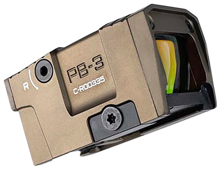 [198168099452] Lead  &  Steel Llc PB3RFDE Pandora PB-3  Flat Dark Earth 1 x 21 mm x 17 mm 3 MOA Red Dot