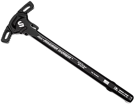 [7427053012195] Lead  &  Steel Llc LS-CHODE-BLK Charging Handle  AR-15/M16 Black Type 3 Hard Anodize 7075-T6 Aluminum