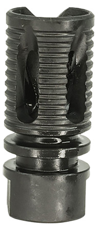 [7427053012058] Lead  &  Steel Llc LSSAWFH12X28 Saw Style Flash Suppressor  1/2"-28 tpi Black 4140 Steel Closed Tine