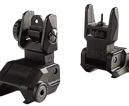 [7427053011433] Lead  &  Steel Llc LBUS Polymer Sight Set  Black