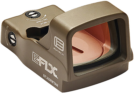 [672294700074] Eotech EFLX3RWTAN EFLX Mini Reflex Sight  Tan 1 x 3 MOA Red Dot