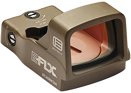 [672294700081] Eotech EFLX6RWTAN EFLX Mini Reflex Sight  Tan 1 x 6 MOA Red Dot