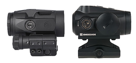 [798681699407] Sig Sauer Electro-Optics SORJ5101 Romeo5 Gen II w/Juliet 3 Magnifier Black 1x20mm/3x22mm, 2 MOA Red Dot/Micro Magnifier