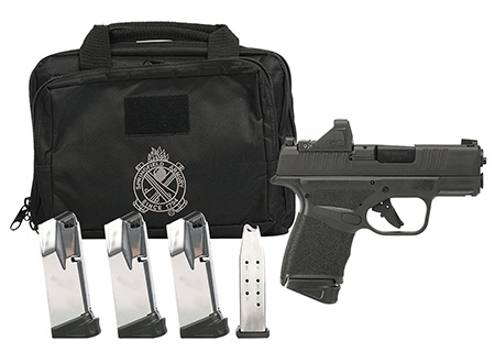 [706397985738] Springfield Armory HC9319BOSPCAP Hellcat OSP *CA Compliant 9mm Luger Gear up 2024 Includes Viridian RFX-11 Green Dot Optic, 3 10rd Magazines (Total of 5), Dual Range Bag