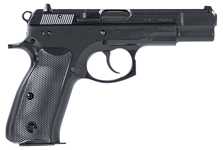 [806703011301] CZ-USA 01130 75BD  9mm Luger 10+1 4.60" Black Steel Barrel, Black Steel Serrated Slide, Black Polycoat Steel Frame w/Beavertail, Black Plastic Grip, Ambidextrous