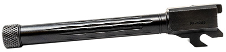 [816341023017] Faxon Firearms 320B910NFLOQT Match Series  9mm Luger Fluted Threaded Black Nitride Stainless Steel, Fits Sig P320