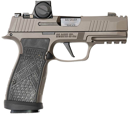 [798681691913] Sig Sauer 365AXGCA9LEGIONRXX P365 AXG Legion ROMEO-X 9mm 17+1 3.10" Compact Frame Legion Gray Cerakote Stainless Steel Slide G-10 Grip