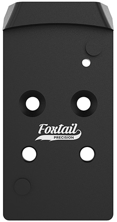 [5065018649127] Foxtail Precision 100017 Rear Sight Dovetail Optic Adapter Plate for CZ P10  Black Anodized CZ P10