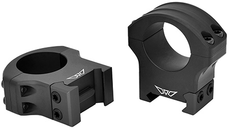 [656813114177] Warne 8502M  Hyperlite Matte Black 1" High
