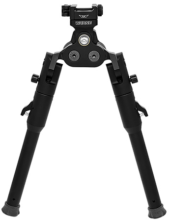 [656813114283] Warne 7921M Skyline Pro Bipod  Black Anodized QD Picatinny Head with Lite Legs