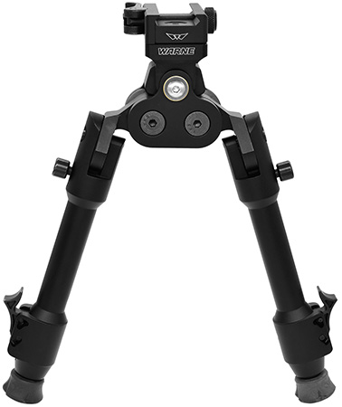 [656813114306] Warne 7923M Skyline Pro Bipod  Black Anodized QD Picatinny Head with Precision Legs