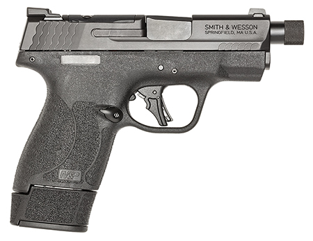 [022188897807] Smith  &  Wesson 14095 M & P9 Shield Plus Micro-Compact Frame 9mm 10+1 15+1 13+1 3.70" Black Armornite Stainless Steel Slide Black Polymer Frame Textured Grip