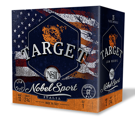 [837913000328] Nobel/eurosports Llc ANSLR19 Target Low Recoil 12Gauge 2.75" 1oz 9Shot 25 Per Box/10Case