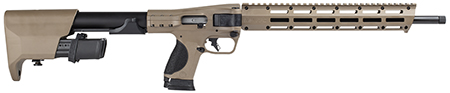 [022188899658] Smith  &  Wesson 14376 M & P FPC  9mm Luger 23+1 18.60" Black Oxide Flat Dark Earth Cerakote Aluminum Receiver M-LOK Handguard Polymer Stock Palm Swell Grip