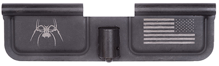 [815648020279] Spikes SED7010 Ejection Port Door Spider and Flag AR-15 Black Phosphate Steel