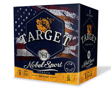 [837913000373] Nobel/eurosports Llc ANSLR208 Target Low Recoil 20Gauge 2.75" 3/4oz 8Shot 25 Per Box/10Case
