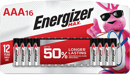 [039800108111] Energizer E92LP16F3 AAA Max Black/Silver 1.5V Alkaline Qty (16) Single Pack