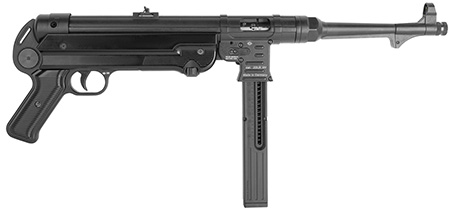 [689585856716] Blue Line Solutions 4400018 Mauser MP40P 22 LR 23+1 10" Black Polymer Grip