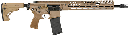 [798681699698] Sig Sauer RMCX556N16BIR MCX Spear LT 5.56 NATO 30rd 16" Black FNC Flat Dark Earth Aluminum Stock