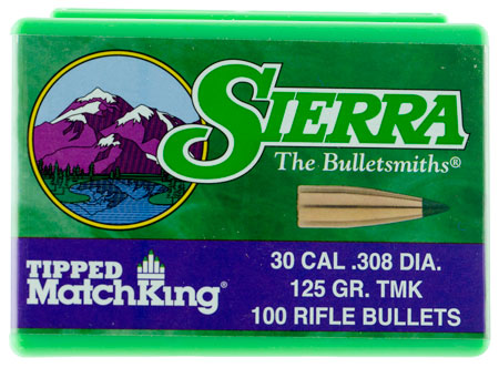 [092763077252] Sierra 7725 Tipped MatchKing  30Cal 125gr Tipped MatchKin 100/Box