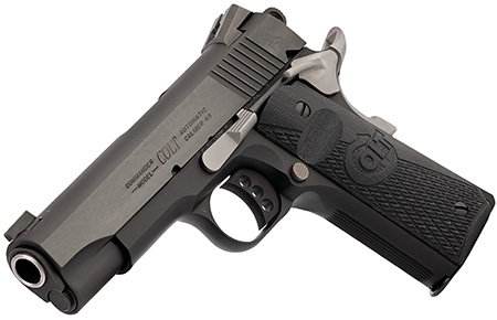 [098289113429] Colt Mfg O4840NC Night Commander  45 ACP 8+1 4.25" Blued Steel Barrel, Cerakote Serrated Aluminum Slide, Blued Cerakote Aluminum Frame w/Beavertail, Black G10 Grip