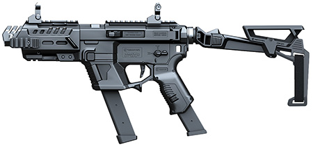 [7290117421598] Recover Tactical PIXPBFBR01 P-IX+Basic  PG9 Folding Brace Metal Front Guard Black