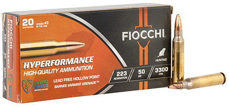[762344713717] Fiocchi 223VG20 Hyperformance  223Rem 50gr 20 Per Box/10 Case