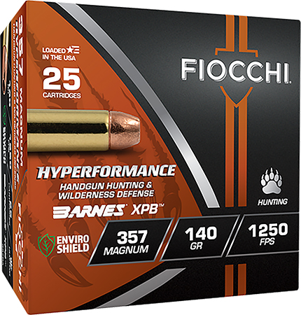 [762344713410] Fiocchi 357BA Hyperformance  357Mag 140gr XPB 25 Per Box/8 Case