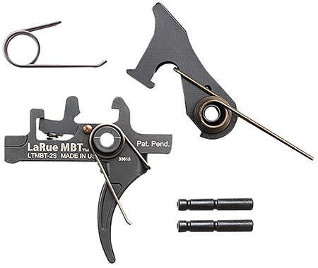 [810143180985] Larue Tactical LTMBT2S MBT-2S  Black Two-Stage Curved Fits AR10/AR15