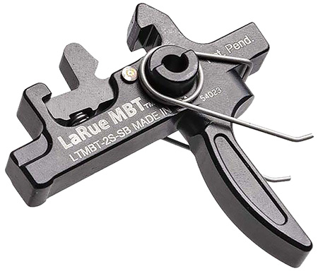 [810143180992] Larue Tactical LTMBT2SSB MBT-2S  Black Two-Stage Straight Fits AR10/AR15